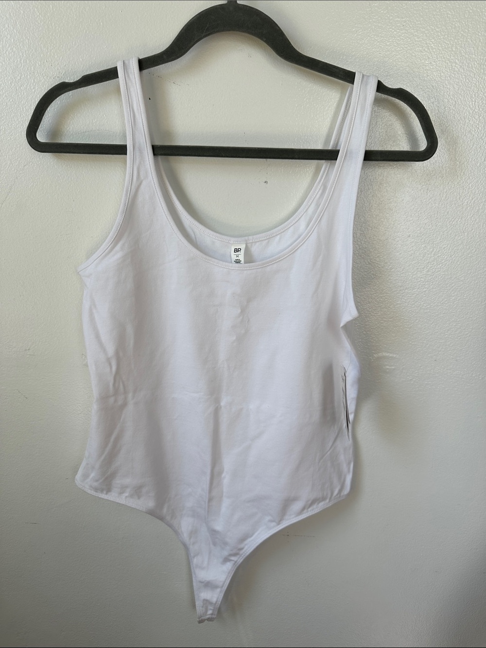 Nordstrom White Scoop Neck Tank Bodysuit